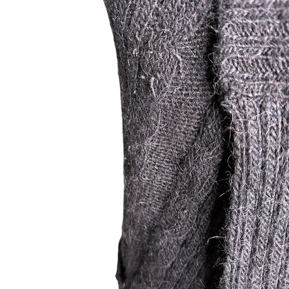ALLSAINTS All Saints Women's Flex Knit Alpaca Blend Cardigan Sweater Size 6 Gray - Picture 6 of 8